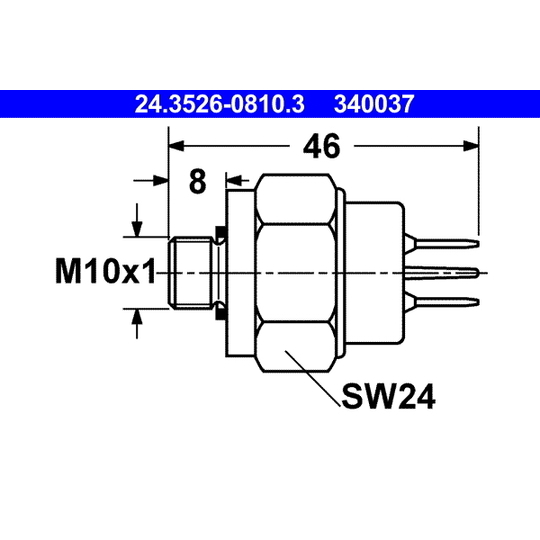 24.3526-0810.3 - Brake Light Switch 