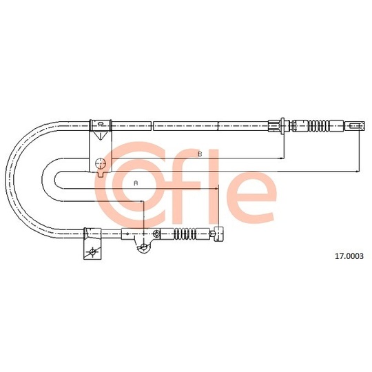 17.0003 - Cable, parking brake 
