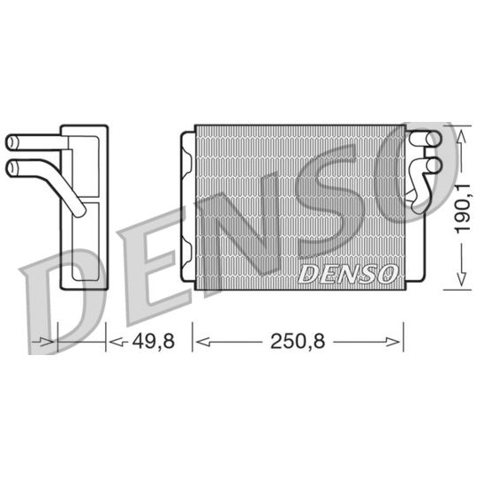 DRR33010 - Heat Exchanger, interior heating 