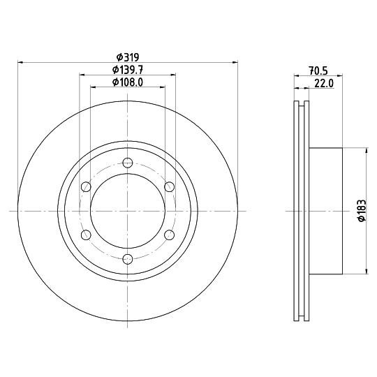 MDC1375 - Brake Disc 