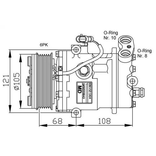 32232G - Kompressor, klimatanläggning 