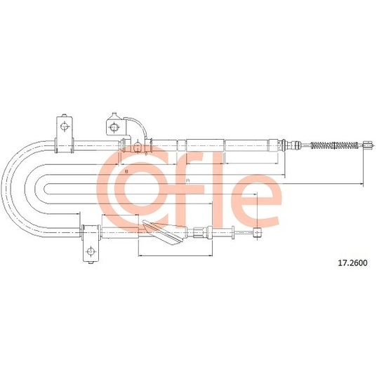 17.2600 - Cable, parking brake 
