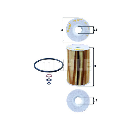 OX 127/1D - Oil filter 