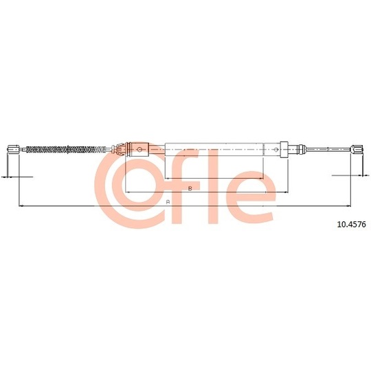 10.4576 - Cable, parking brake 
