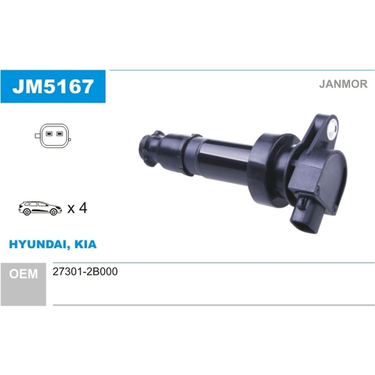 JM5167 - Ignition coil 