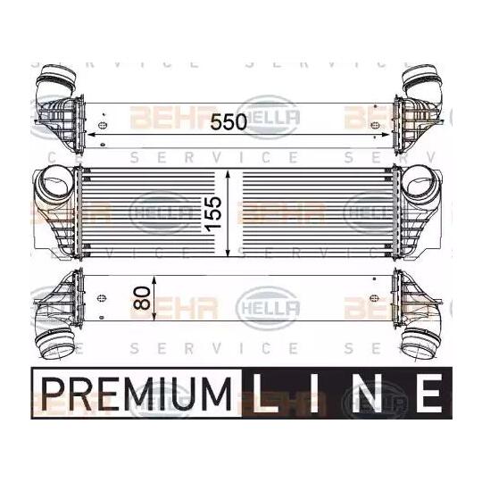 8ML 376 746-401 - Intercooler, charger 