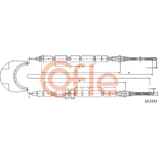 10.5333 - Cable, parking brake 