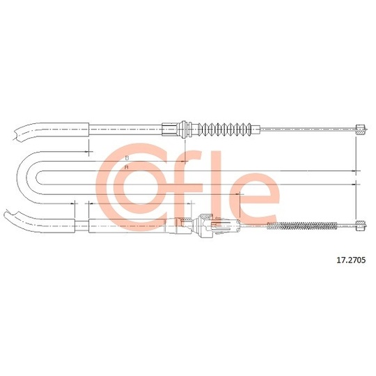 17.2705 - Cable, parking brake 