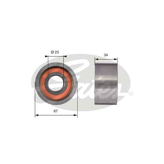 T41178 - Deflection/Guide Pulley, timing belt 