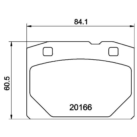 MDB1074 - Brake Pad Set, disc brake 