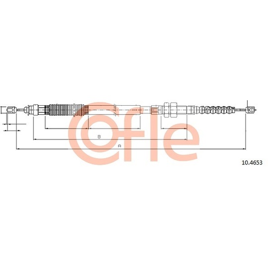 10.4653 - Cable, parking brake 