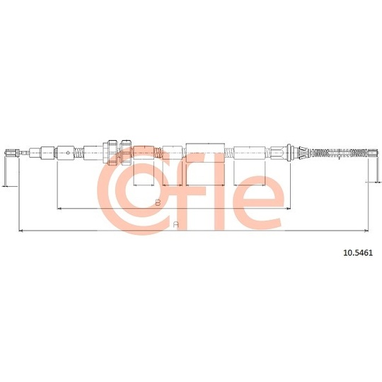 10.5461 - Cable, parking brake 