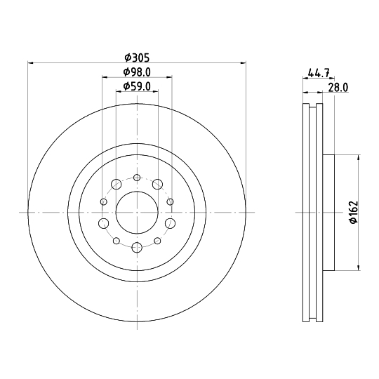 MDC1356 - Brake Disc 