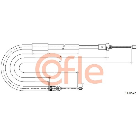 11.6572 - Cable, parking brake 