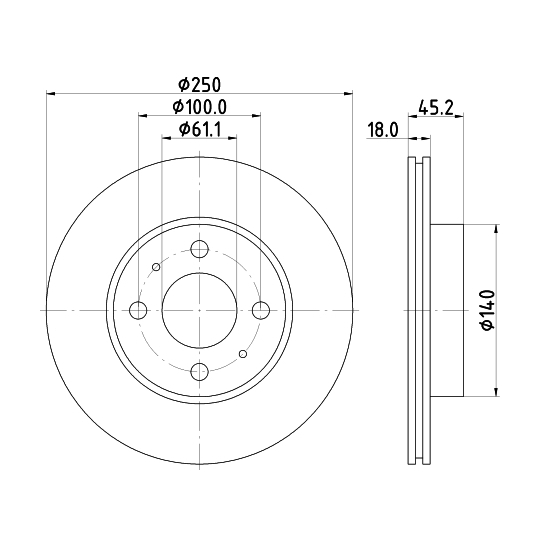 MDC1204 - Brake Disc 