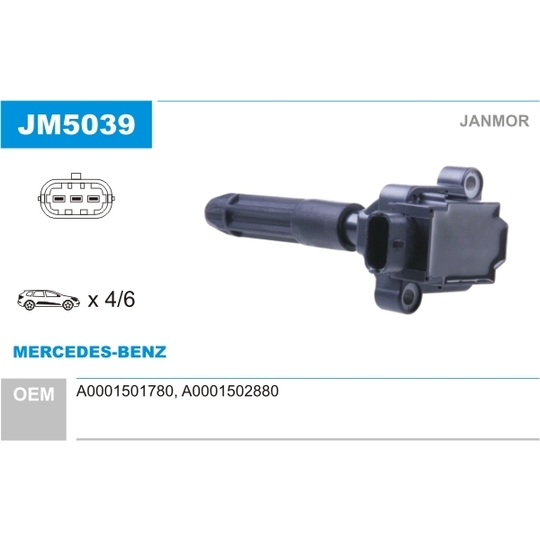 JM5039 - Ignition coil 