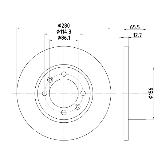 MDC298 - Brake Disc 