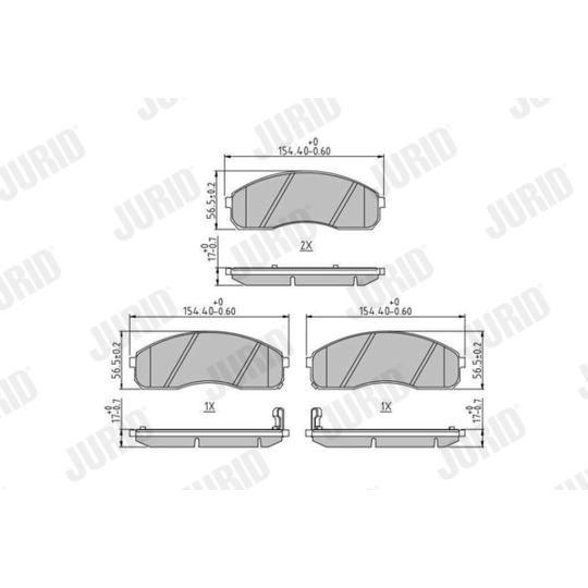 572532J - Brake Pad Set, disc brake 