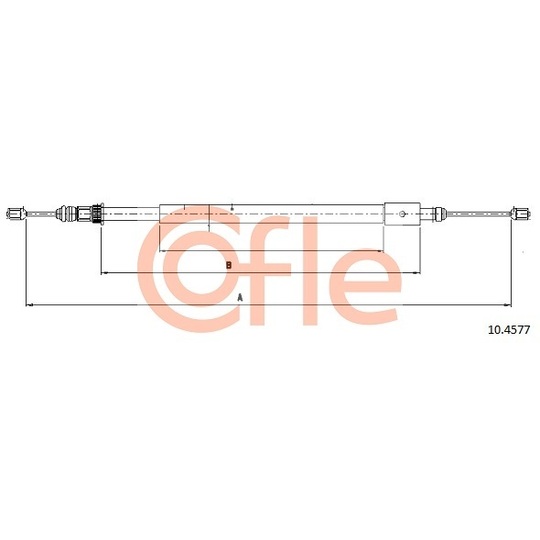 10.4577 - Cable, parking brake 