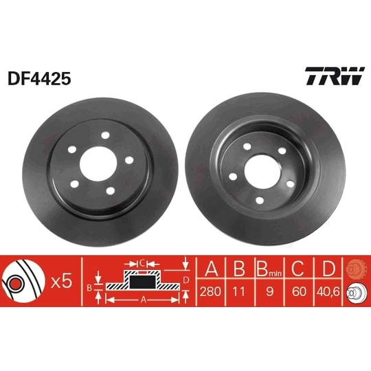 DF4425 - Brake Disc 