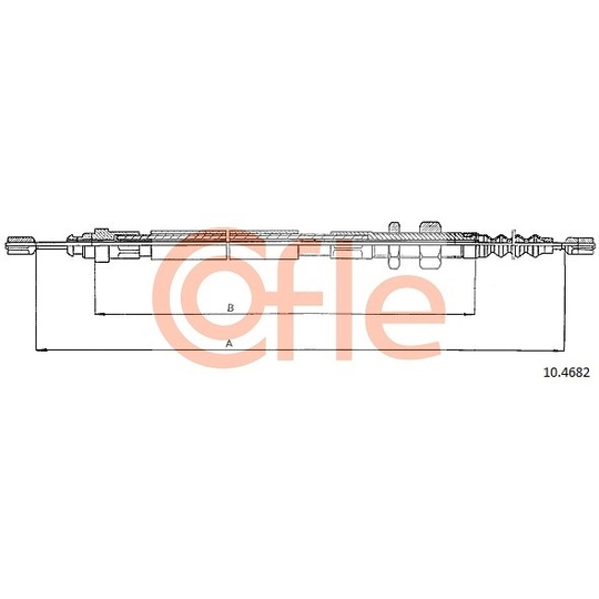10.4682 - Cable, parking brake 