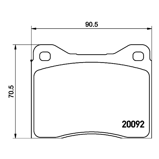 MDB1024 - Brake Pad Set, disc brake 