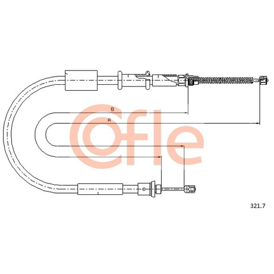 321.7 - Cable, parking brake 