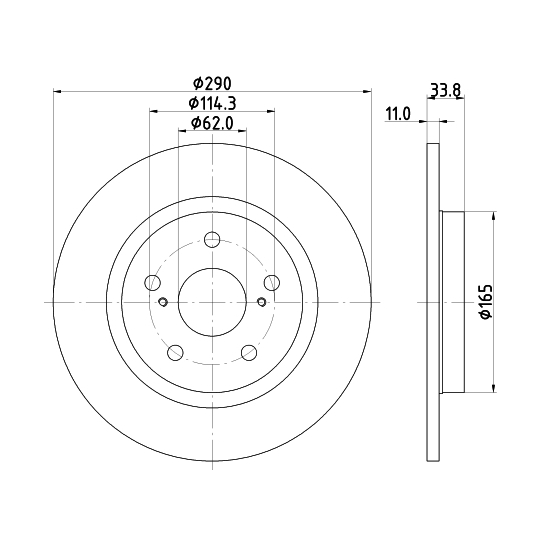 MDC2169 - Brake Disc 