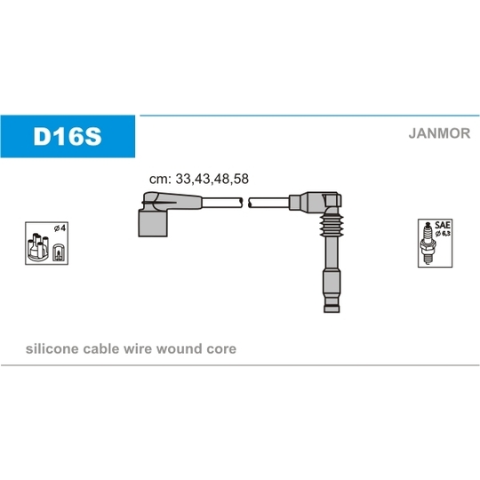 D16S - Ignition Cable Kit 