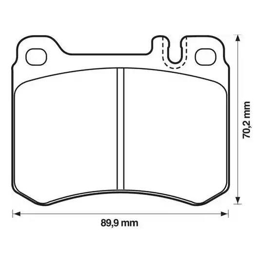 571479J-AS - Brake Pad Set, disc brake 