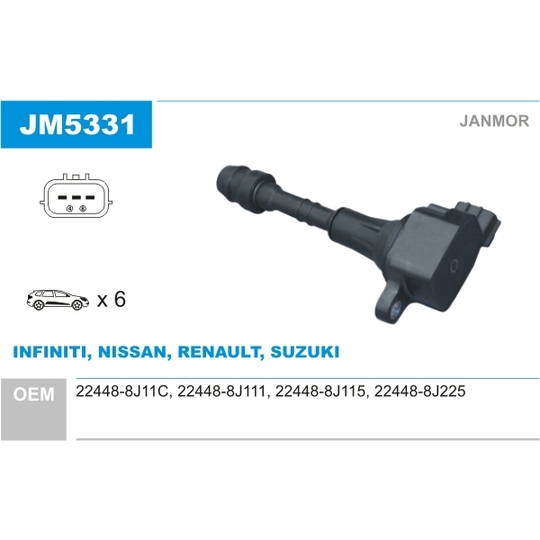 JM5331 - Ignition coil 
