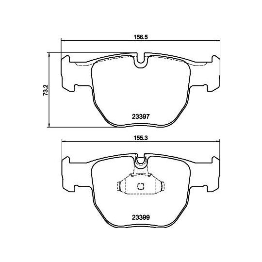 MDB2227 - Brake Pad Set, disc brake 