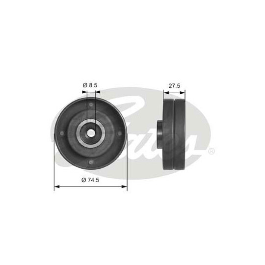 T41174 - Deflection/Guide Pulley, timing belt 