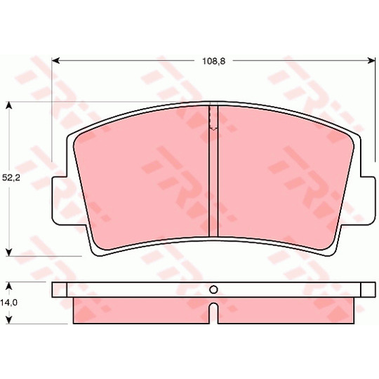 GDB139 - Brake Pad Set, disc brake 