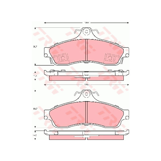 GDB4043 - Brake Pad Set, disc brake 