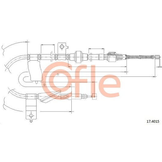 17.4015 - Cable, parking brake 