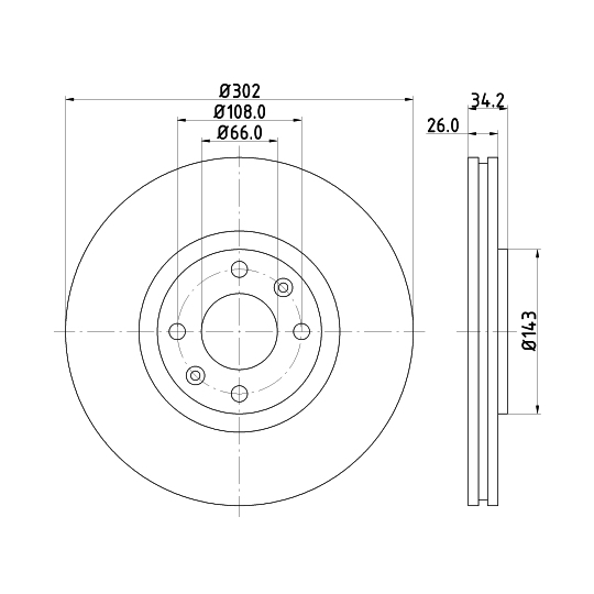 MDC2032 - Brake Disc 