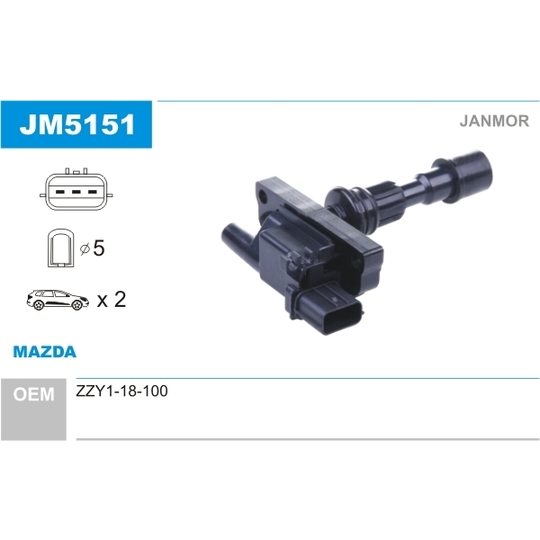 JM5151 - Ignition coil 