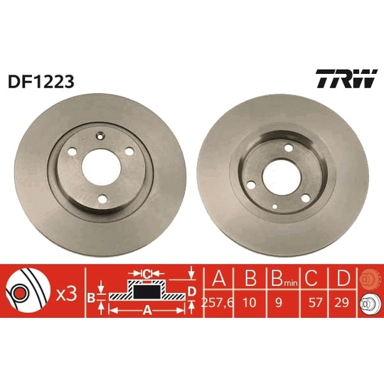 DF1223 - Brake Disc 