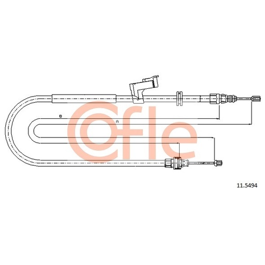 11.5494 - Cable, parking brake 
