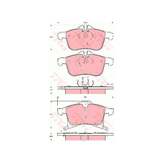 GDB1562 - Brake Pad Set, disc brake 