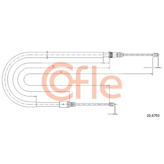 10.6793 - Cable, parking brake 