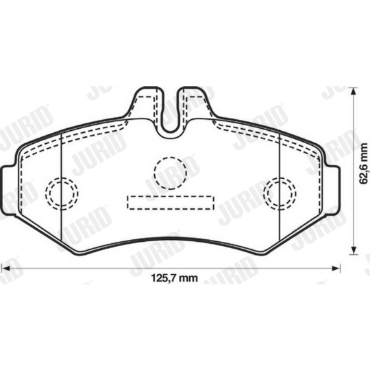 571950J - Brake Pad Set, disc brake 