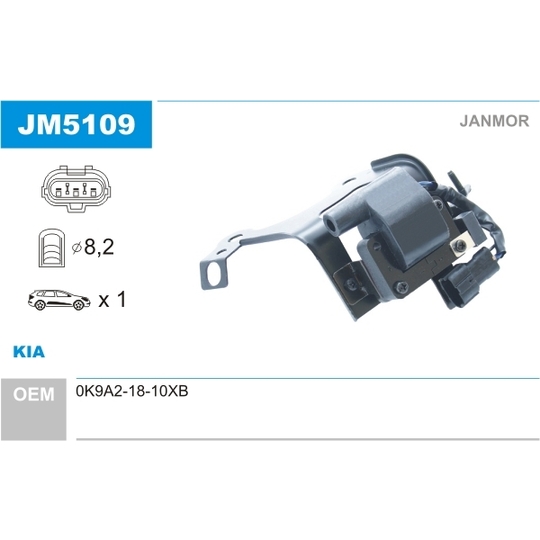 JM5109 - Ignition coil 