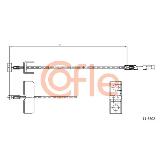 11.6802 - Cable, parking brake 