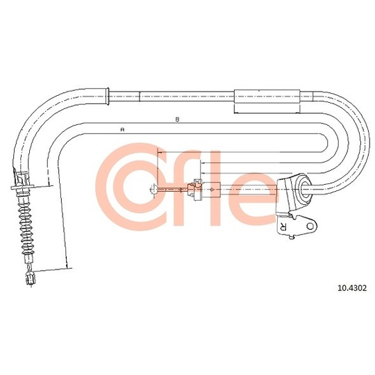 10.4302 - Cable, parking brake 