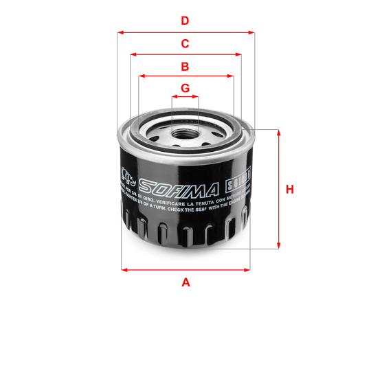 S 6100 R - Oil filter 