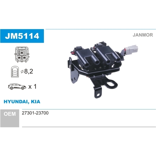 JM5114 - Ignition coil 