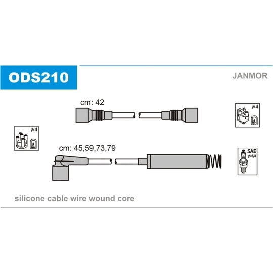 ODS210 - Ignition Cable Kit 