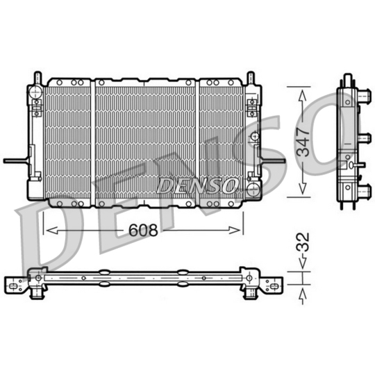 DRM10085 - Radiaator, mootorijahutus 